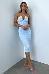 Sheena Midi Dress - Blue